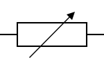 Variable Resistors IEC international symbol Variable Resistors IEC international symbol